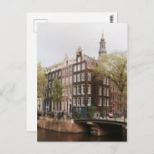 Carte Postale Canal Centre d'Amsterdam (Devant / Derrière)
