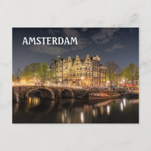 Carte Postale Canal d'Amsterdam