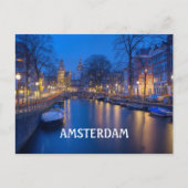 Carte Postale Canal d'Amsterdam (Devant)