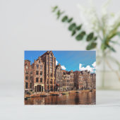 Carte Postale Canal d'Amsterdam, Vieille Ville (Debout devant)
