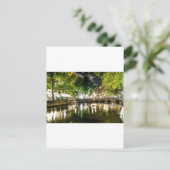 Carte Postale canal de nuit à Amsterdam, Pays-Bas (Debout devant)