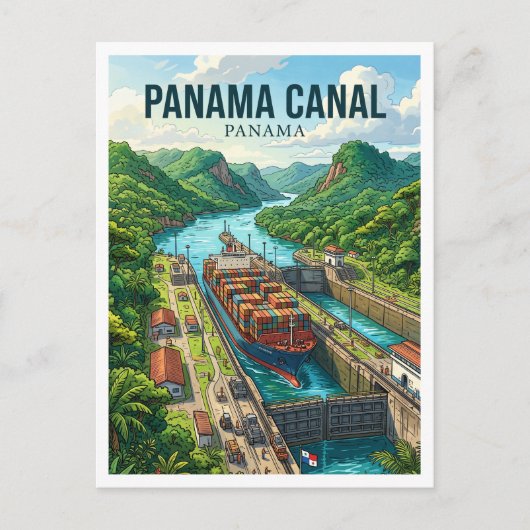 Carte Postale Canal de Panama (Devant)