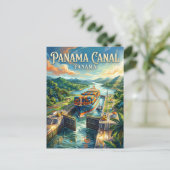 Carte Postale Canal de Panama Panama (Debout devant)