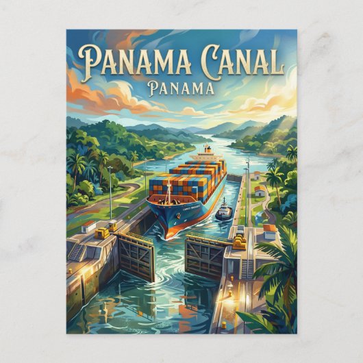 Carte Postale Canal de Panama Panama (Devant)