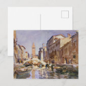 Carte Postale Canal de Venise (Devant / Derrière)