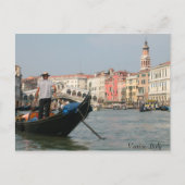 Carte Postale Canal de Venise avec pont (Devant)