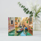 Carte Postale Canal de Venise, Italie (Debout devant)