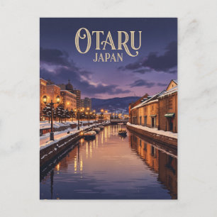 Carte Postale Canal d'Otaru Japon