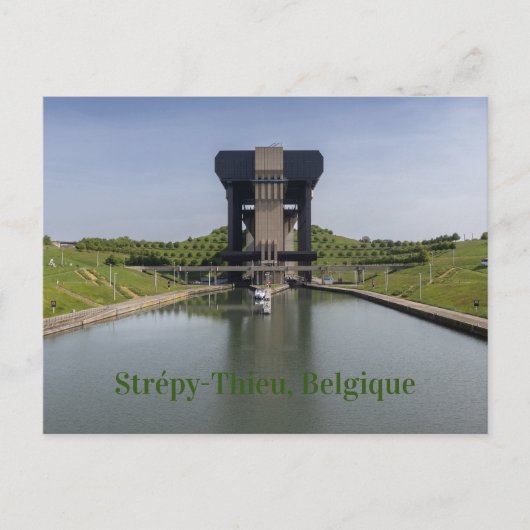 Carte Postale Canal du Centre et Ascenseur de bateau, Belgique (Devant)