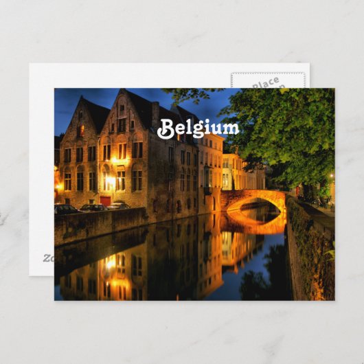Carte Postale Canal en Belgique (Devant / Derrière)