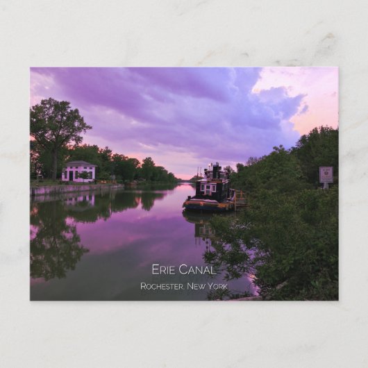 Carte postale - Canal Erie au coucher du soleil (Devant)