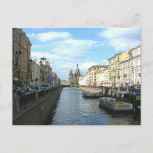 Carte Postale Canal Griboïedov. Saint-Pétersbourg, Russie.