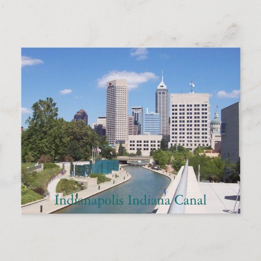 Carte Postale Canal Indianapolis (Devant)