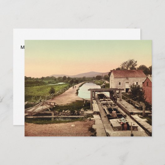 Carte Postale Canal Morris et Essex à Waterloo, New Jersey (Devant / Derrière)