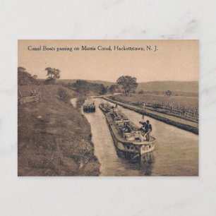 Carte Postale Canal Morris, Hackettstown, New Jersey Vintage
