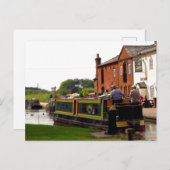 CARTE POSTALE CANAL NARROWBOATS (Devant / Derrière)