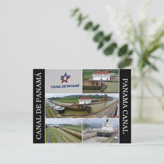 Carte Postale canal panama (Debout devant)