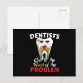 Carte Postale Canal racine pour dentiste - Jeu de cavité pour de (Devant / Derrière)