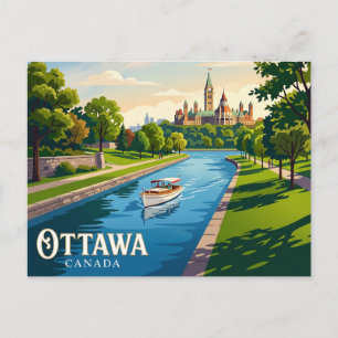 Carte Postale Canal Rideau Canada