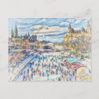 Carte Postale Canal Rideau Ottawa Canada