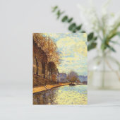 Carte Postale Canal St Martin par Sisley Impressionniste Peintur (Debout devant)