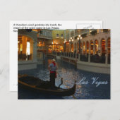 Carte Postale Canal vénitien de Las Vegas (Devant / Derrière)