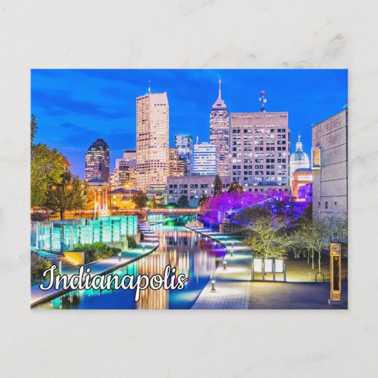 Carte Postale Canal Walk - Indianapolis, Indiana (Devant)