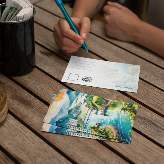 Carte postale Canal Watercolor