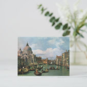 Carte Postale Canaletto, Le Grand Canal (1730) (Debout devant)