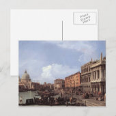Carte Postale Canaletto - Le Molo regarde vers l'ouest (Devant / Derrière)