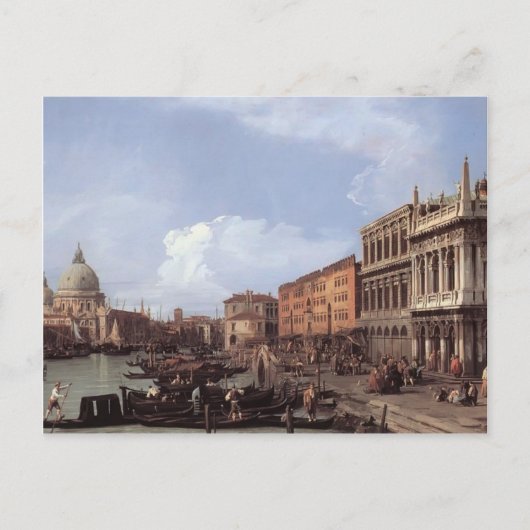 Carte Postale Canaletto - Le Molo regarde vers l'ouest (Devant)