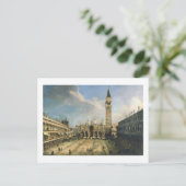 Carte Postale Canaletto Piazza San Marco Fine Vintage (Debout devant)