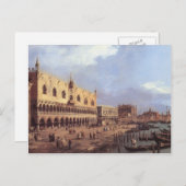 Carte Postale Canaletto- Riva degli Schiavoni : A l'Est (Devant / Derrière)