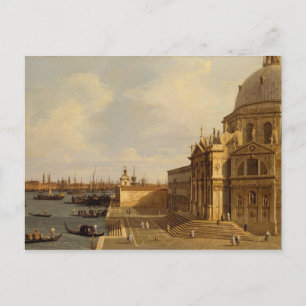 Carte Postale Canaletto Venise : Père Noël Maria della Salute