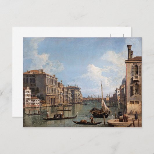 Carte Postale Canaletto Vue sur le Grand Canal (Devant / Derrière)