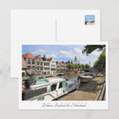 Carte Postale Canalside View, Dokkum, Pays-Bas (Devant / Derrière)