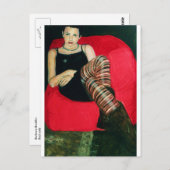 Carte Postale Canapé rouge (Devant / Derrière)