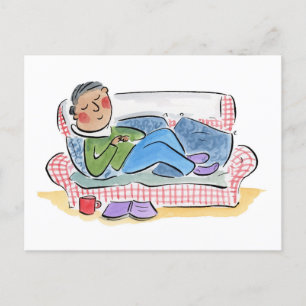 Carte Postale Canapé Sommeil