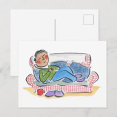 Carte Postale Canapé Sommeil (Devant / Derrière)