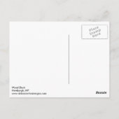 Carte Postale Canard à bois (Dos)