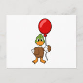 Carte Postale Canard avec ballon (Devant)