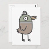 Carte Postale Canard bizarre (Devant / Derrière)