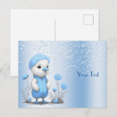 Carte postale Canard Bleu (Devant / Derrière)