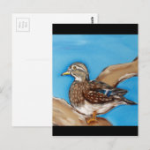 CARTE POSTALE CANARD BRANCHU (Devant / Derrière)