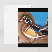 CARTE POSTALE CANARD BRANCHU (Devant / Derrière)