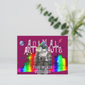 Carte Postale Canard d'astronautes animaux (Debout devant)