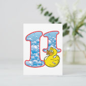 Carte Postale Canard de 11 ans (Debout devant)