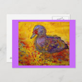 Carte Postale canard de muscovy (Devant / Derrière)