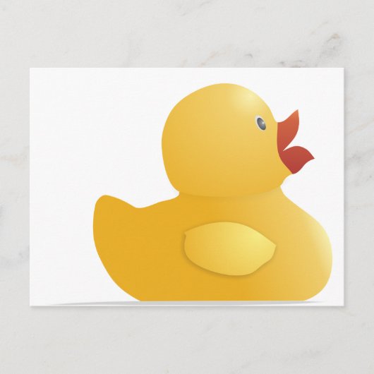 Carte Postale Canard en caoutchouc jaune (Devant)