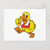 Carte Postale Canard en course (Devant)